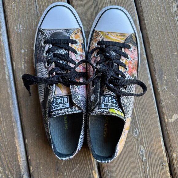 EUC Converse DIGITAL FLORAL OX Canvas All Star Lace Up Sneakers Women's 9/EU 40 - Picture 10 of 14
